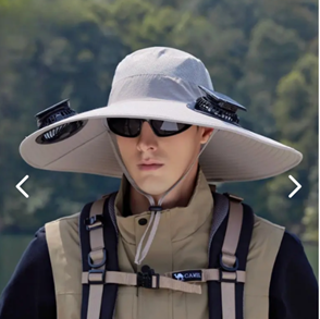 Ventilador Usb Sombrero Para Sol