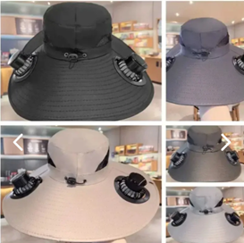 Ventilador Usb Sombrero Para Sol