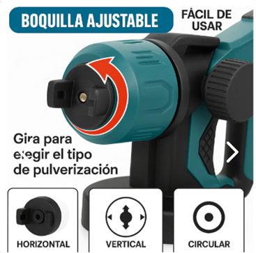 Pistola De Pintura Inalambrica Recargabl