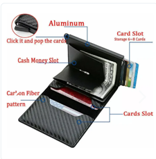 Cartera Aluminio Protección Rfid
