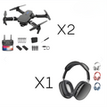 Kit 2 Drones 1 Audifonos Diadema P9