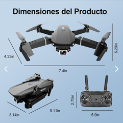 Kit 2 Drones 1 Audifonos Diadema P9