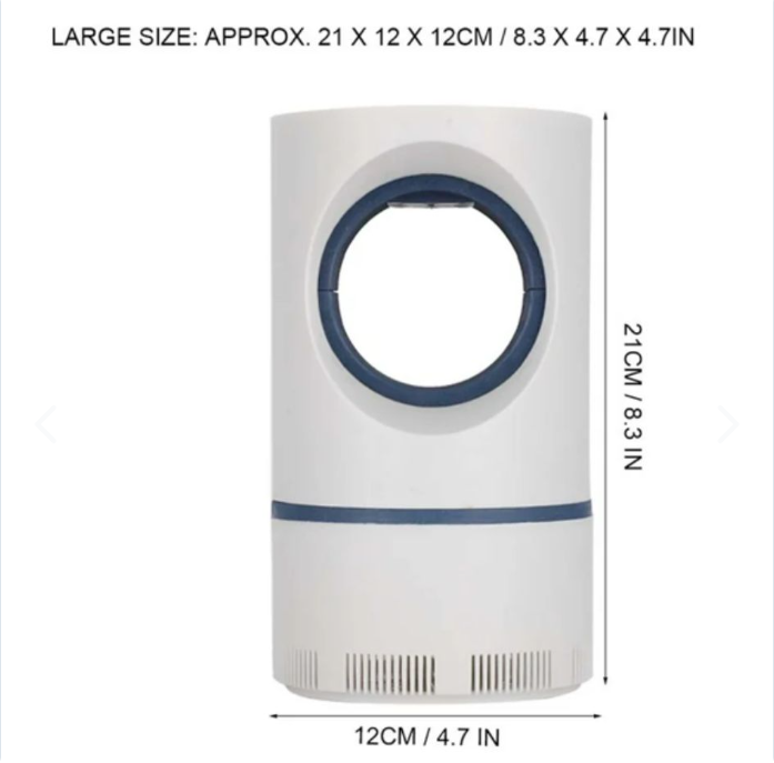Trampa Lámpara Led Luz UV Mata Mosquitos Duerme Tranquilo