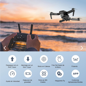 Kit 2 Drones 1 Audifonos Diadema P9